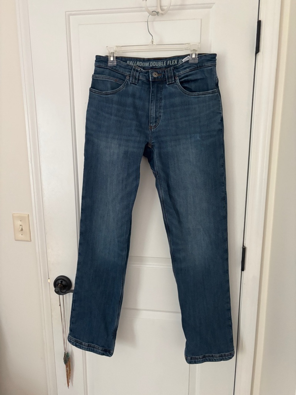 Duluth Trading Co Men’s Blue Straight-Leg Jeans 32x 34 L